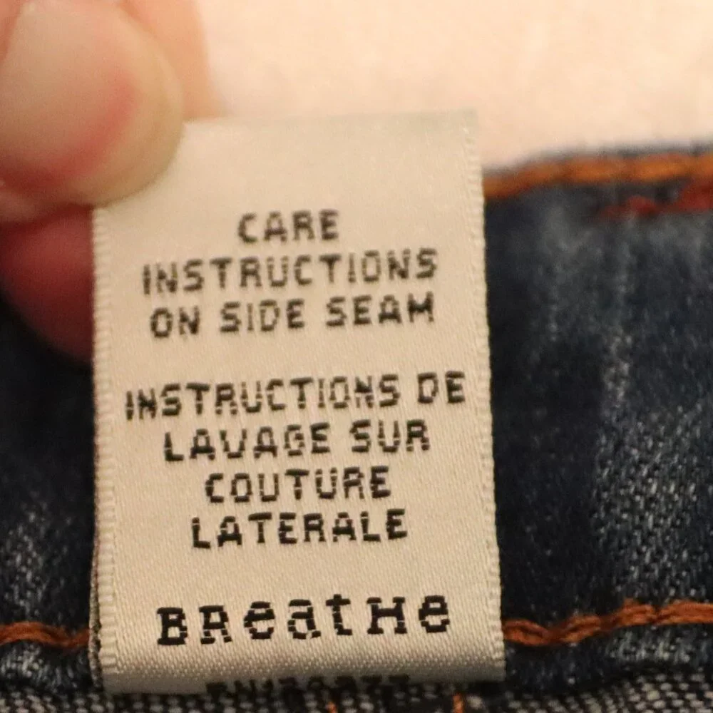 Prana Long Blue Denim 5 Pocket Shorts Size 10 Organic Cotton/ Lycra Casual